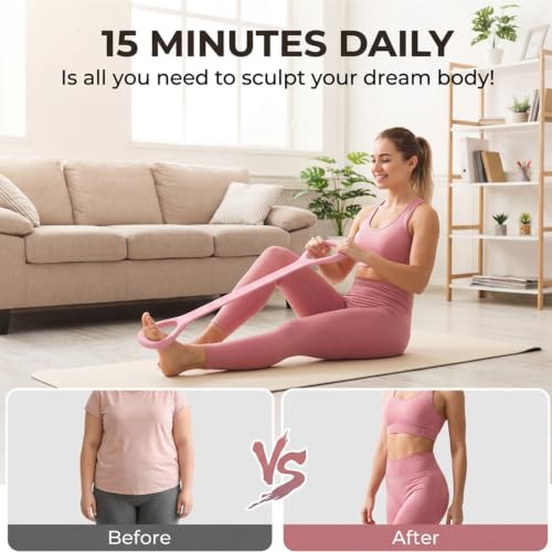 Figure 8 Exercise Bands for Women Men, 3 Pcs Resistance Bands