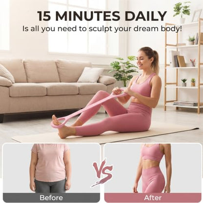Figure 8 Exercise Bands for Women Men, 3 Pcs Resistance Bands