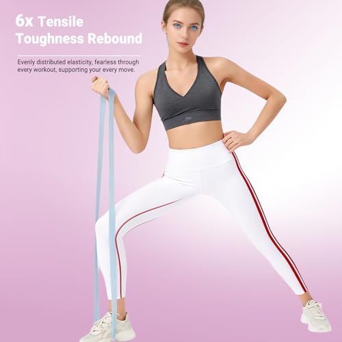 Resistance Bands for Working Out - 2/3/4 Pack Elastic Loop Exercise Band Set 15 25 35 50 lbs, Strength Training Stretching Home Gym Workout Bands for Pilates Yoga Leg Glute Arm Workout for Women Men - size: 2 Pack