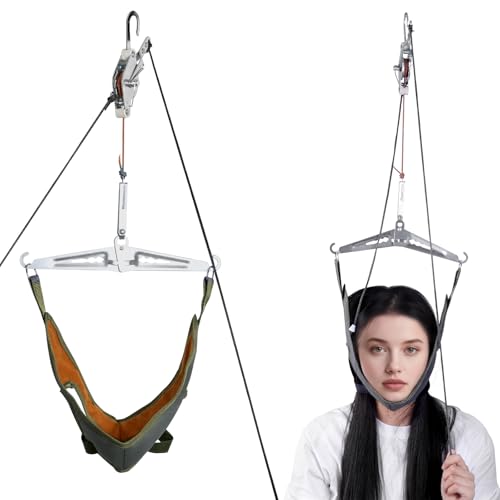 Portable Neck/Cervical Stretcher for Cervical Traction - Adjustable Device Relieves Neck Pain, Improves Posture & Spinal Decompression at Home