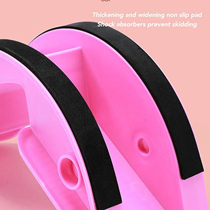 Slant Board Calf Stretcher, Ankle and Foot Incline Board for Stretching, ABS Material with Non Slip Surface, Home Gym and Fitness Accessory, 2 Packs - color: Roseate