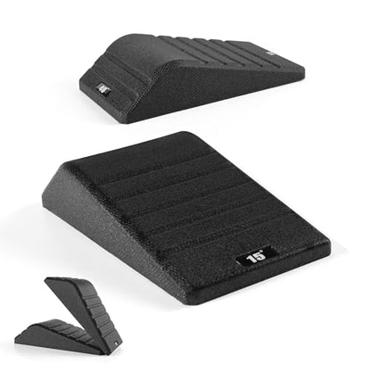 Squat Wedge Block 2PCS Non Slip Professional Ramp - 550 LBS Weight Capacity - Slant Board for Calf Stretching - Calf Stretcher Slant Board - Yoga Blocks