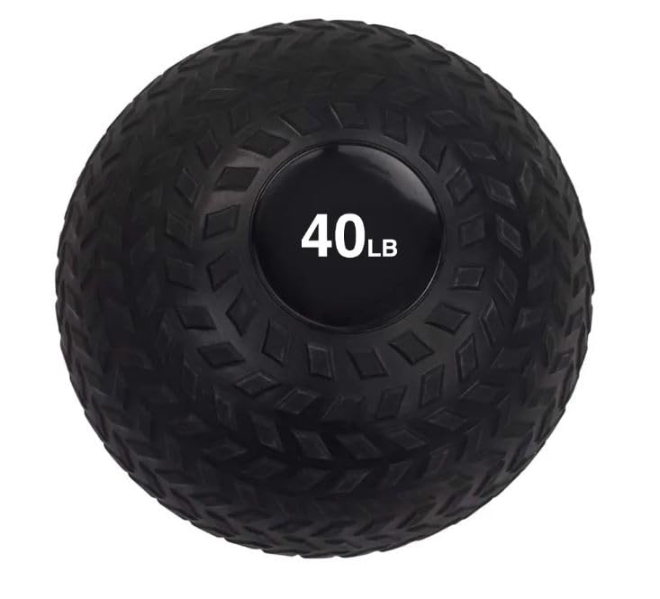 Body Sport Slam Ball with Tread Surface, Versatile, Workout Training, Strength Building, Improve Muscle Mass - size: 40.0 Pounds