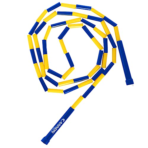 Cannon Sports Segmented Jump Ropes for Indoor and Outdoor Fitness - color: 6 Feet - Blue/Yellow