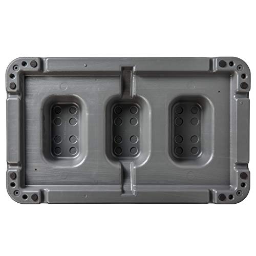 The Step (Made in USA) 4 Inch Stackable Aerobic Exercise Platform (Grey) with Non-Slip Surface and Nonskid Feet to Prevent Sliding