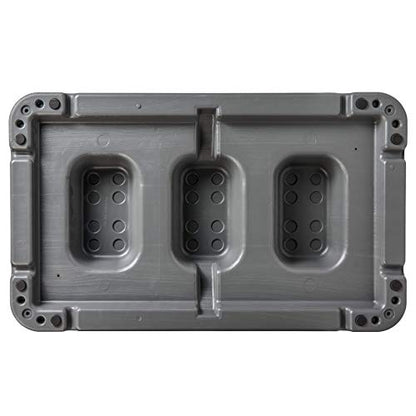 The Step (Made in USA) 4 Inch Stackable Aerobic Exercise Platform (Grey) with Non-Slip Surface and Nonskid Feet to Prevent Sliding