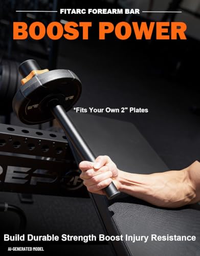 Fitarc Forearm Wrist Strengthener Grip Strength Trainer - color: 2" Forearm Bar