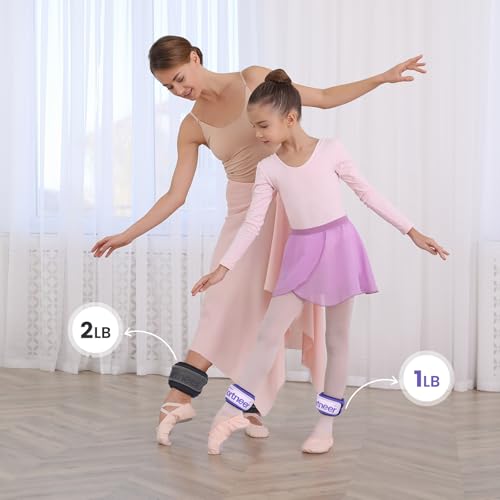 Sportneer Ankle Weights 0.5/1/2/3/5 LBS 1 Pair Wrist Leg Arm Weights - color: Black, size: 2 lb x 2
