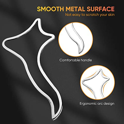 Ice Gua Sha Muscle Scraper, Stainless Steel Massage Therapy Tools - Body Sculpting, Maderoterapia Kit Colombiana for Lymphatic Drainage, Anti Cellulite, Deep Tissue - size: Board