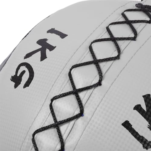 Soft Balls, Weighted Wall Ball 2.2lb 1KG PU Leather Fitness Weight Ball for Strength Stretch Training