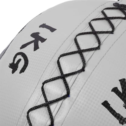 Soft Balls, Weighted Wall Ball 2.2lb 1KG PU Leather Fitness Weight Ball for Strength Stretch Training