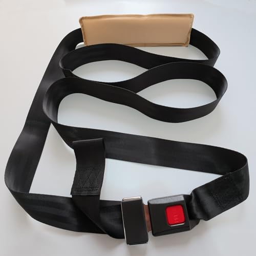 Mobilization Belt Physical Therapy -Physical Therapy Belt Used for Rehabilitation, Stretching, Manual Therapy- Highly Recommended by Physical Therapists (Black) - color: Black