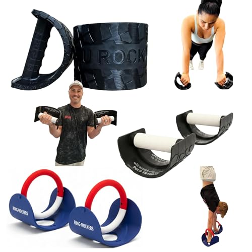 The All-American Gymnastics Training Kit, Includes Ultra Rockers, Ring Rockers & Parallel Rockers for Full-Body Strength, Balance & Core Conditioning, Home Gym Equipment for Athletes & Coaches