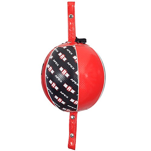 Ringside Apex Boxing Training Double End Bag - color: Red/Black, size: 9 Inch