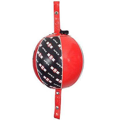Ringside Apex Boxing Training Double End Bag - color: Red/Black, size: 9 Inch
