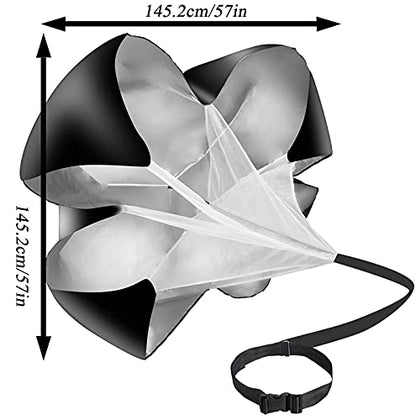 Resistance Parachute Agile Speed Training Set Equipment, with Adjustable Agility Ladder and Running Parachute, for Fitness Explosive Power Training(Size:6M) - size: 6M