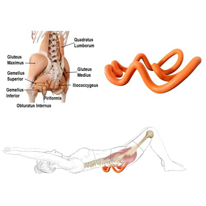 Deep Trigger Point Myofascial Release Tool –Back, Shoulder Blade & Hip Flexor Massager for Scapular Pain, Upper-Back Stiffness, Levator Scapulae Tightness, Psoas & Pelvic Muscle Relief