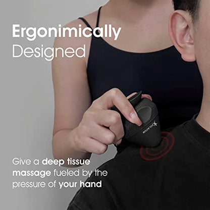 Solacium Mountable Massage Therapy Tool - Multi-Surface Suction Cup Wall Massage Tool for Sore Muscles, Myofascial Release, Stress Relief, Trigger Point and Deep Tissue Massage (Black) - color: Black