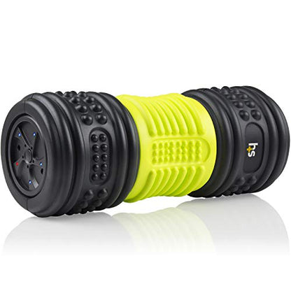 HealthSmart 4-Speed Vibrating Exercise Roller Foam FSA/HSA Eligible – Deep Tissue Massage Muscle Recovery & Pain Relief for Full Body | Electric foam Roller for Physical Therapy & Workout