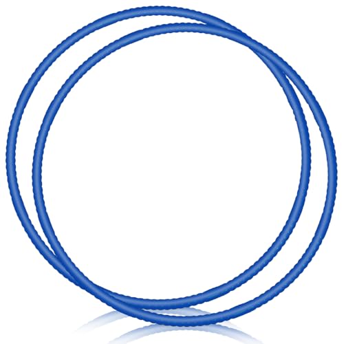 WinnerWhy 2 Pcs Toy Hoop Exercise Hoop Detachable Adjustable Plastic Toy Ring Playground Equipment for School Colored Circles Exercise Ring for Teens Dog Agility Equipment(Royal Blue,20 Inch) - color: Royal Blue, size: 20 Inch