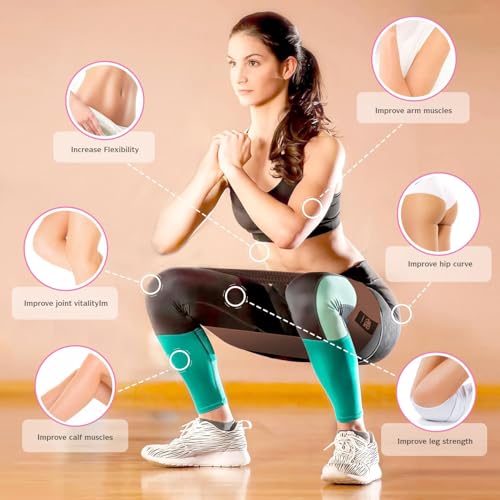 Resistance Bands Set, Exercise Bands with Non-Slip Design for Hips & Glutes, 3 Levels Workout Bands for Women and Men, Booty Bands for Home Fitness, Yoga, Pilates