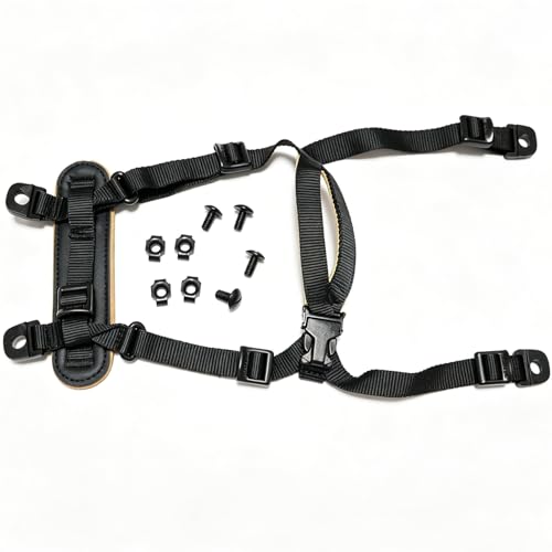 Jeeone Tactical Helmet Chin Strap, Universal Adjustable Dial 4-Point Suspension System with Bolts, for ACH Arisfit Fast MICH Bump Helmet - Black | nylon - color: Black
