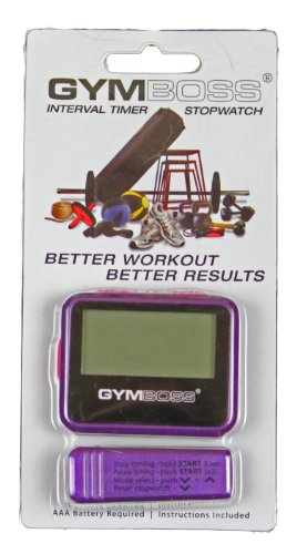 Gymboss Interval Timer and Stopwatch - Violet/Pink Metallic Gloss