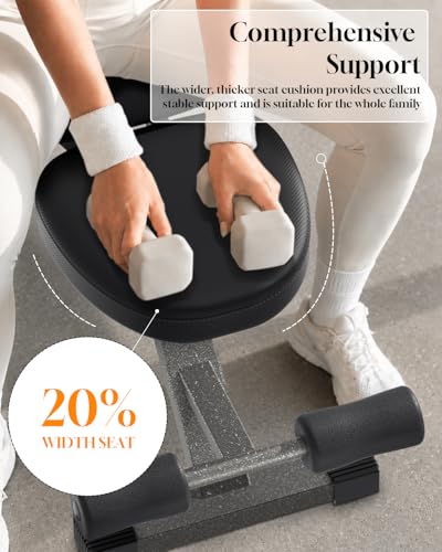 Fitness Bench, Adjustable, Comfortable, Fashionable, Foldable and Extended Headrest with 192 Positions Incline Decline 900LBS Home Gym Bench for Strength Training