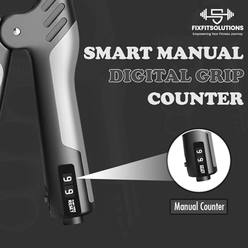 Adjustable Grip Strength Trainer Hand Gripper for Grip Strength, Forearm & Wrist Strengthener, Hand Exerciser for Strength Training & Therapy 11-220Lbs(5-100KG) - color: Gray