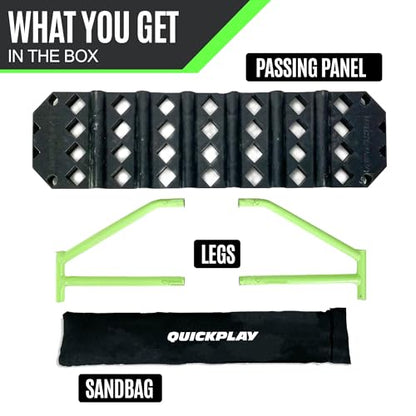 QuickPlay Replay Station 4-in-1 Soccer Rebounder Board - Portable Rebound Board for Backyard - Dual Surface, Dual Angle Soccer Passing Board for Passing & Reaction Skills - Soccer Training Equipment - style: Replay Station