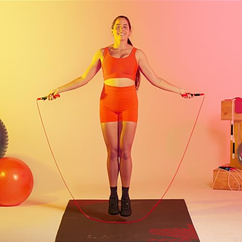 Freestyle PVC Jump Rope Bundle - Premium Quality Adult Jump Ropes for Fitness - Lightweight Cardio Skipping Jump Rope for Exercise and Training - Unbreakable Grip Tape Handles - color: Silver
