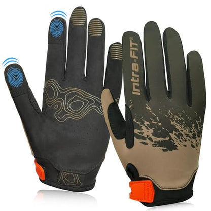 Cycling Gloves for Bike Riding Running MTB - color: Green, size: Small