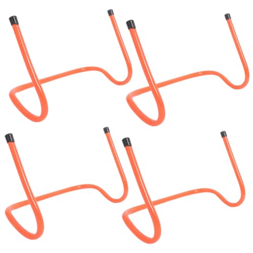 BESPORTBLE 4 Pcs Sports Training Hurdles Set, 15cm Plastic Speed and Agility Hurdles for Soccer Football Track Practice and Youth Agility Drills