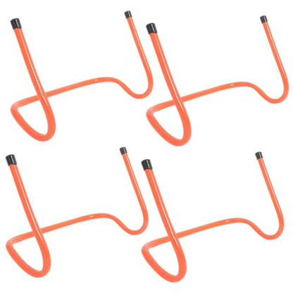 Zerodeko 4pcs Plastic Training Hurdles 15cm Agility Speed Hurdles for Football Soccer Track Running Drills Sports Training Equipment