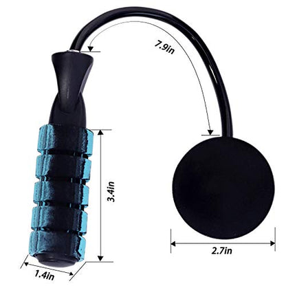 Ropeless Jump Rope，Cordless skipping Rope Tangle-Free Rapid Speed Skipping Ropes for Fitness Weighted Jump Rope Workout for Men, Women, Kids Indoor and Outdoor-Blue