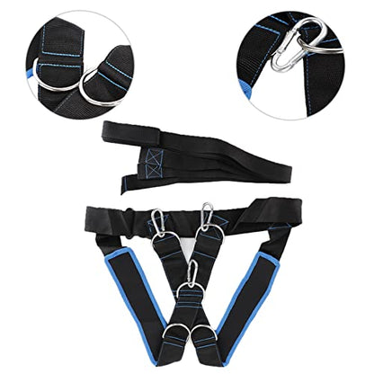 Sled Shoulder Harness Resistance Band Set for Speed Training for Strength Building Black Blue Nylon