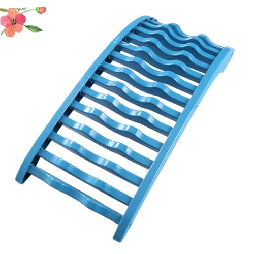 Didiseaon Back Massager Spine for Lumbar Support Sky-Blue Relax for Spine Pain Relief Durable Material for Back Straightening and Stretching