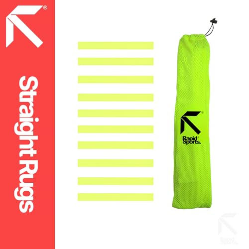Fitness Health Speed Agility Flat Strip Marker 50 Cm (Set of 10) Fl. Yellow