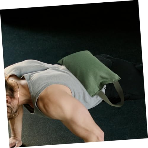 Mikikit 2kg Sandbag with Handle for Yoga and Fitness Versatile Weighted Bag for Workouts Portable Leg Sandbag for Strength Training and Balance Improvement