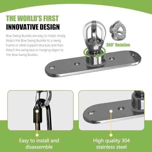 Swing Hanger Heavy Duty Punching Bag Hanger Ceiling Mount with Bearing 900 LB Capacity Heavy Bag Hanger Stainless Steel Swing Hardware for Indoor Hanging Chair Outdoor Swing Set - size: Size 5