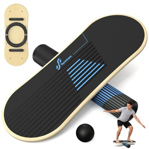 Sportneer Balance Board, 7-Mode Balance Trainer with Roller & Ball - color: Blue