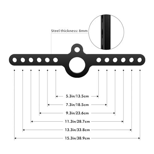 LAT Pull Down Double to Single D Handle Spreader T Bar Cable Row Attachments Landmine Adapter for Belt Squat Rack,Exercise Pulley System Adaptor Plate Cable Machine Crossover for Home Gym