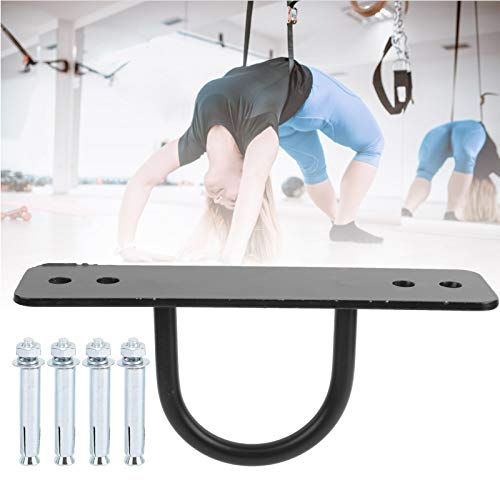 Rope Wall Ceiling Mount Bracket Hook, Heavy Duty Hammock Hanger with Screws, Alloy Steel Swing Fixing Hook for Yoga Hammock Battle Rope Strength Training, Includes 4 Anchors