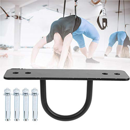 Rope Wall Ceiling Mount Bracket Hook, Heavy Duty Hammock Hanger with Screws, Alloy Steel Swing Fixing Hook for Yoga Hammock Battle Rope Strength Training, Includes 4 Anchors