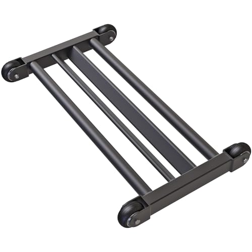 SELEWARE Glute Ham Glider Heavy Duty Ab Glute Glider Machine, Exercise Wheels for Smooth Hamstring Curl Abdominal and Leg Workouts, Multifunctional Ab Glute Machine for Home & Commercial Gym - color: B: 28.7" L*17" W