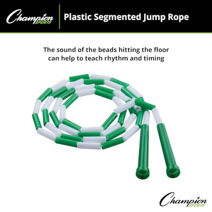 Champion Sports Plastic Segmented Jump Rope - color: Multi (6 Feet)