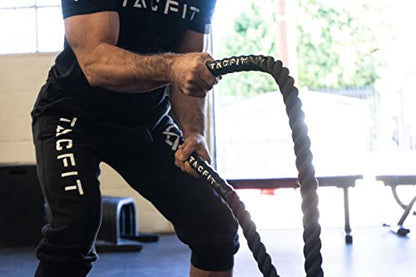 Battle Ropes 30FT for Home Gym Workout Equipment Training Rope Heavy Weighted Rope 30 Feet Professional Workout Battle Ropes Exercise Equipment Core Strength Training for Men Women