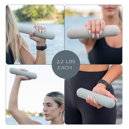 Dumbbell - Hand Weights for Exercise, Muscle Toning, Muscle Toning, Strength Building & Full Body Workout - color: IVORY, style: 2.2 lb