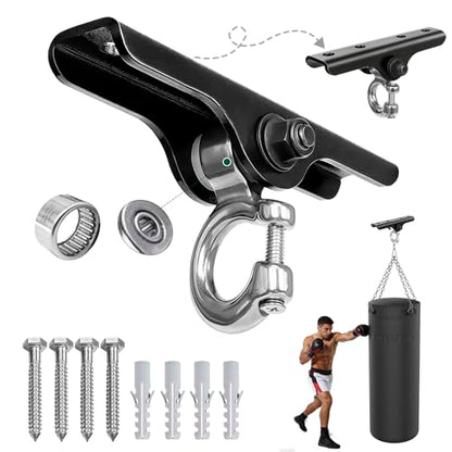 Heavy Duty Swing Hanger,180° Silent Oscillation, 800 lbs Capacity, for Playground, Swing Set, Hammock, Yoga, Punching Bag