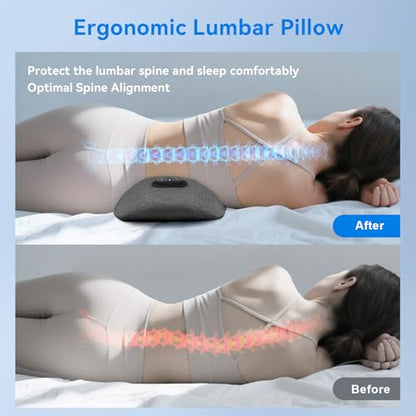 3 in 1 Lower Back Massager - Electric Lumbar with Heat, Vibration Massager, Airbag Traction,Lumbar Support Pillow for Lower Back Pain Relief,Deep Tissue Relaxation FSA Eligible/HSA Eligible